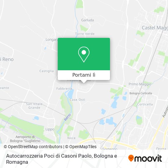 Mappa Autocarrozzeria Poci di Casoni Paolo