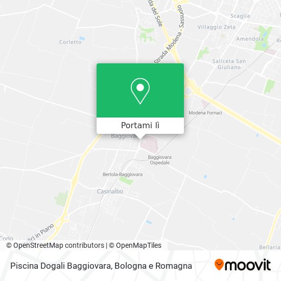 Mappa Piscina Dogali Baggiovara