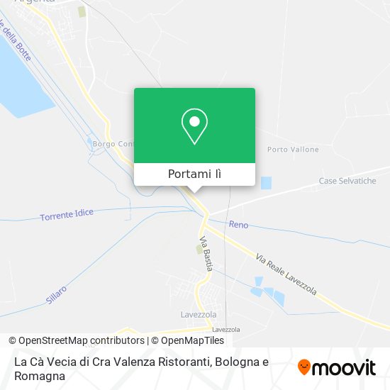 Mappa La Cà Vecia di Cra Valenza Ristoranti