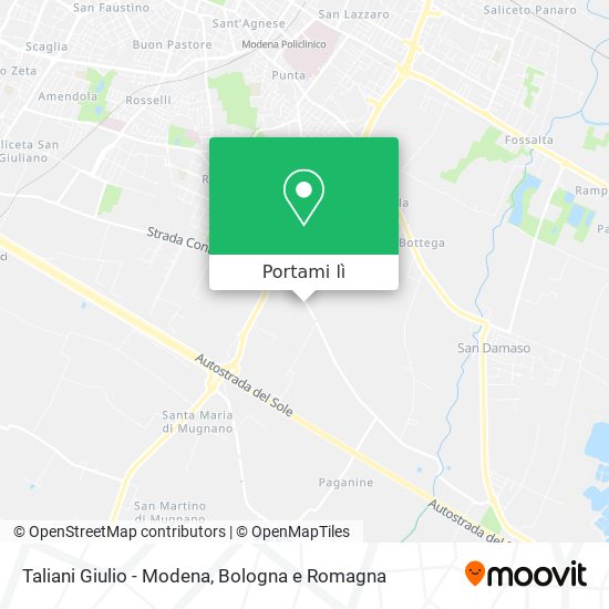 Mappa Taliani Giulio - Modena