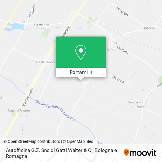 Mappa Autofficina G.Z. Snc di Gatti Walter & C.