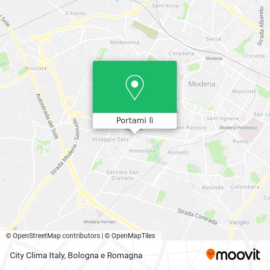 Mappa City Clima Italy