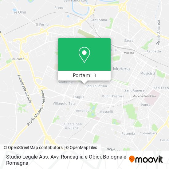 Mappa Studio Legale Ass. Avv. Roncaglia e Obici