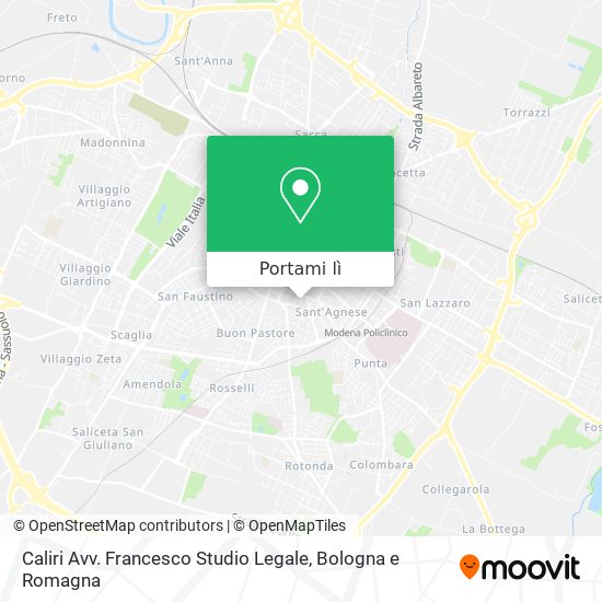 Mappa Caliri Avv. Francesco Studio Legale