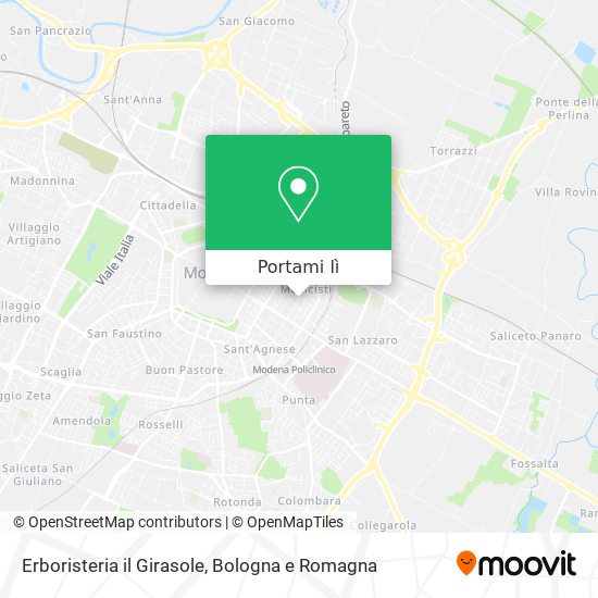 Mappa Erboristeria il Girasole