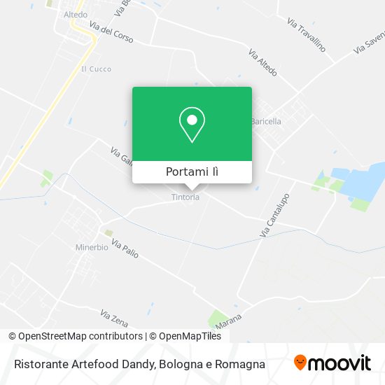 Mappa Ristorante Artefood Dandy