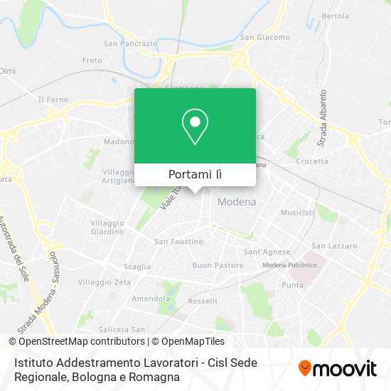 Mappa Istituto Addestramento Lavoratori - Cisl Sede Regionale