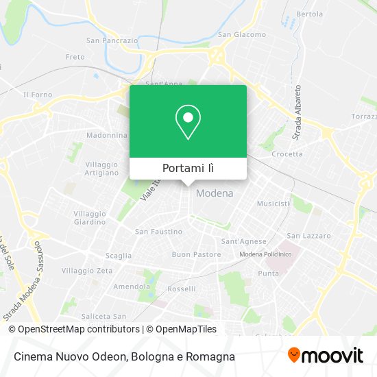 Mappa Cinema Nuovo Odeon