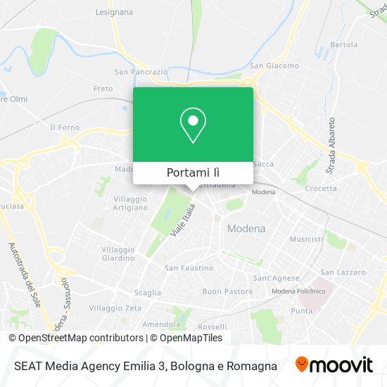 Mappa SEAT Media Agency Emilia 3