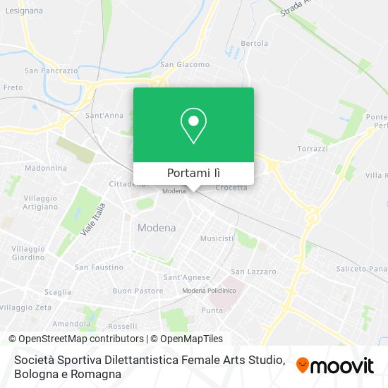 Mappa Società Sportiva Dilettantistica Female Arts Studio