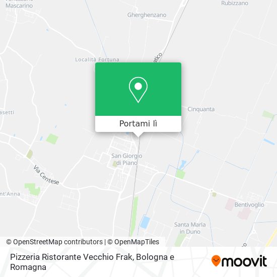 Mappa Pizzeria Ristorante Vecchio Frak