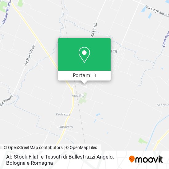 Mappa Ab Stock Filati e Tessuti di Ballestrazzi Angelo