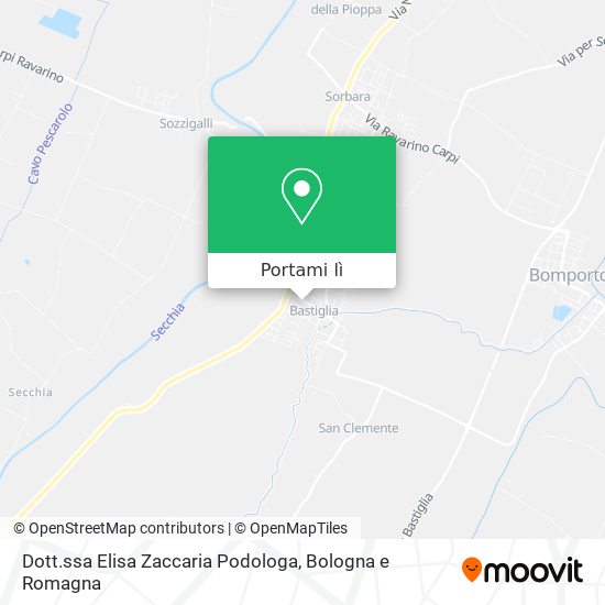 Mappa Dott.ssa Elisa Zaccaria Podologa