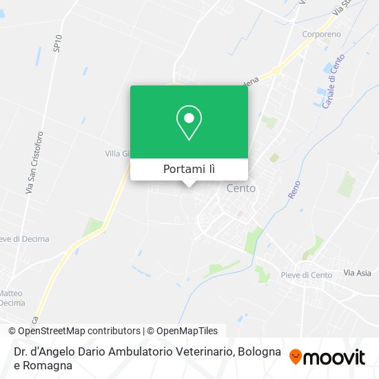 Mappa Dr. d'Angelo Dario Ambulatorio Veterinario