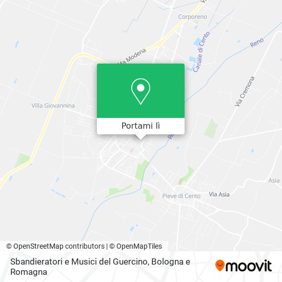 Mappa Sbandieratori e Musici del Guercino