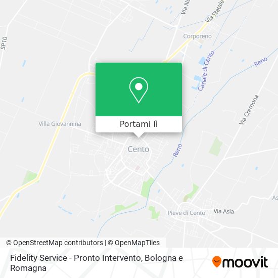 Mappa Fidelity Service - Pronto Intervento