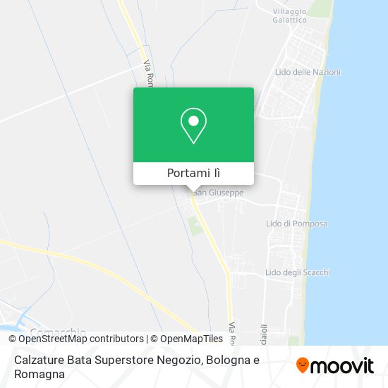 Mappa Calzature Bata Superstore Negozio