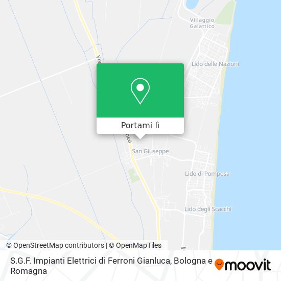 Mappa S.G.F. Impianti Elettrici di Ferroni Gianluca