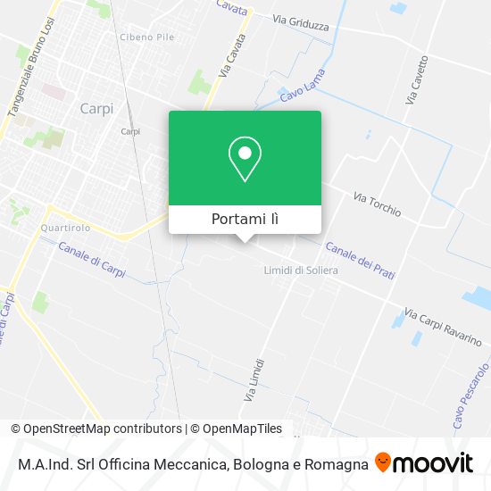 Mappa M.A.Ind. Srl Officina Meccanica