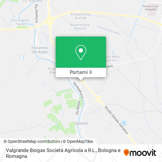 Mappa Valgrande Biogas Società Agricola a R.L.