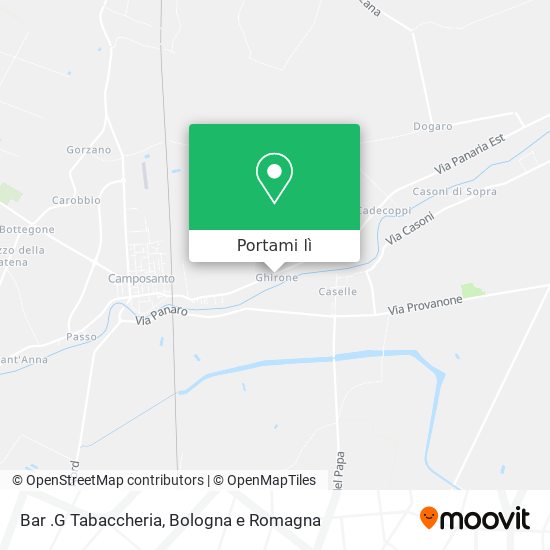 Mappa Bar .G Tabaccheria