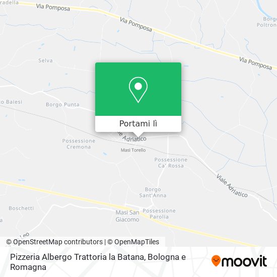 Mappa Pizzeria Albergo Trattoria la Batana