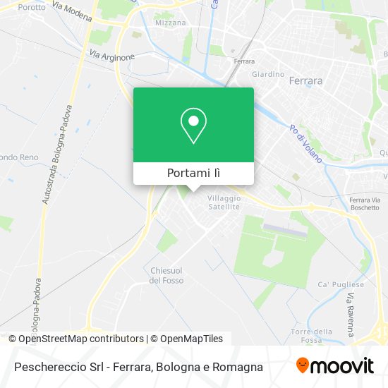 Mappa Peschereccio Srl - Ferrara