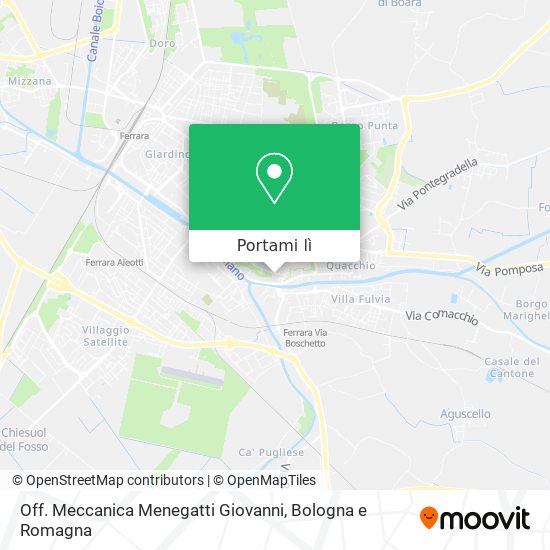 Mappa Off. Meccanica Menegatti Giovanni