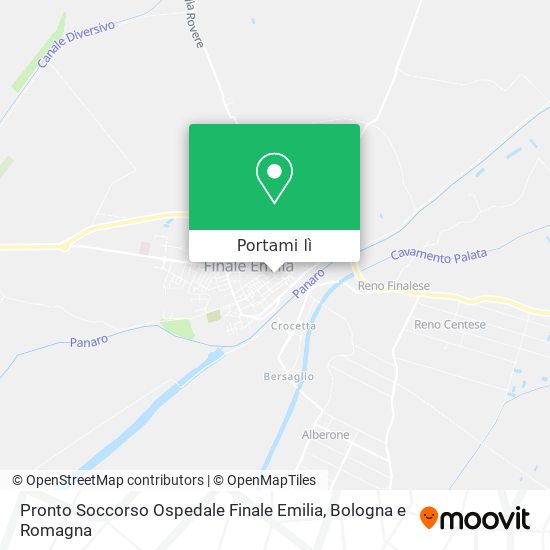 Mappa Pronto Soccorso Ospedale Finale Emilia