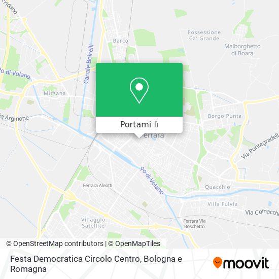 Mappa Festa Democratica Circolo Centro