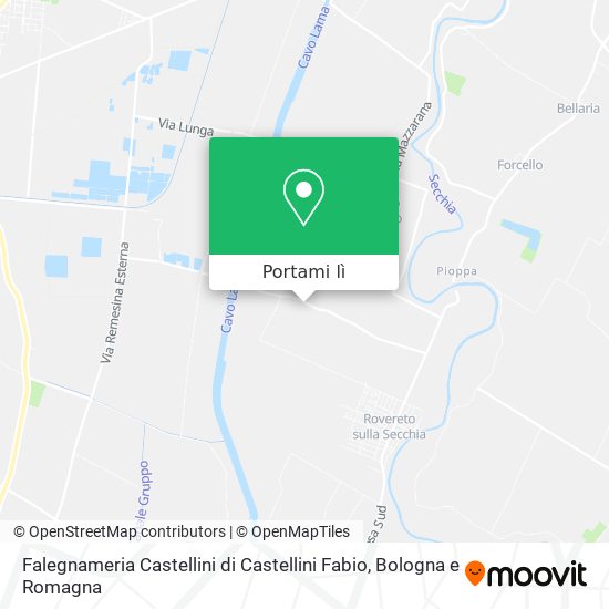 Mappa Falegnameria Castellini di Castellini Fabio