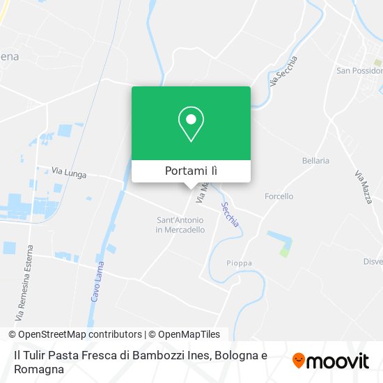 Mappa Il Tulir Pasta Fresca di Bambozzi Ines
