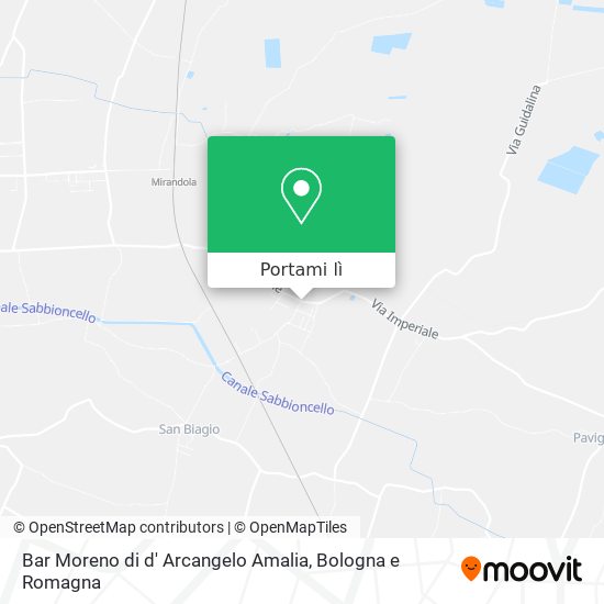 Mappa Bar Moreno di d' Arcangelo Amalia