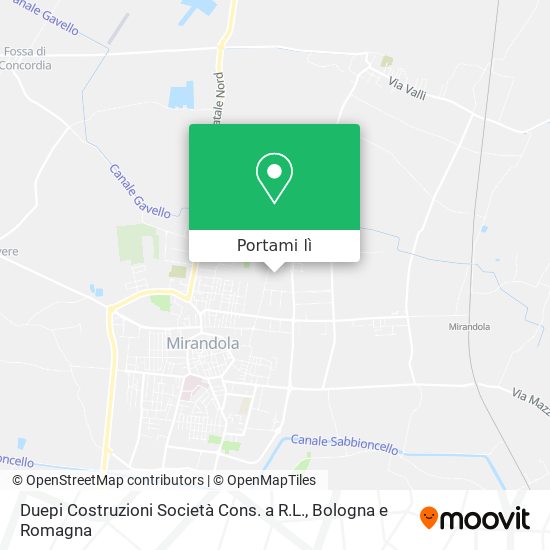 Mappa Duepi Costruzioni Società Cons. a R.L.