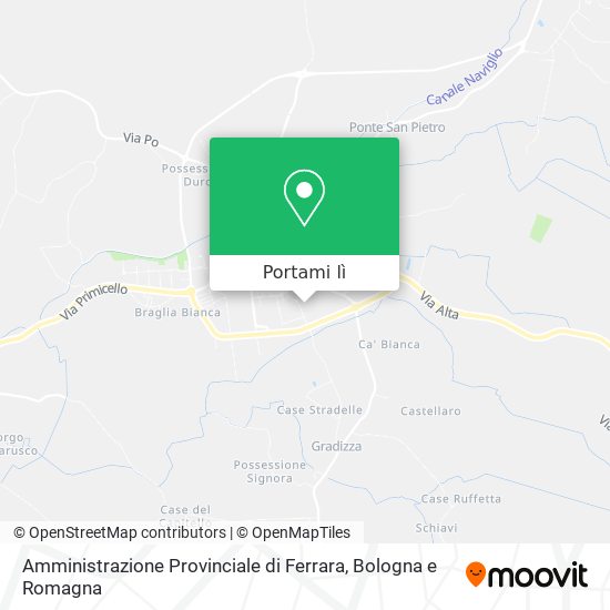 Mappa Amministrazione Provinciale di Ferrara