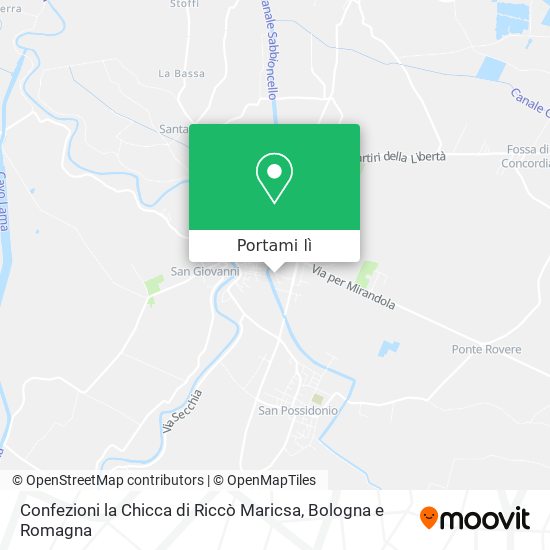 Mappa Confezioni la Chicca di Riccò Maricsa