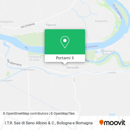 Mappa I.T.R. Sas di Seno Albino & C.