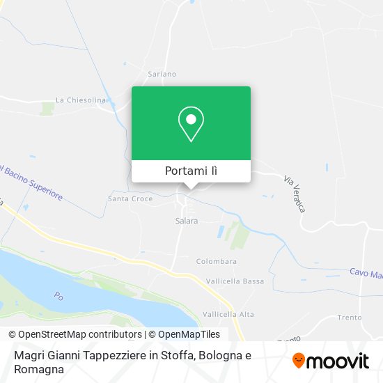 Mappa Magri Gianni Tappezziere in Stoffa