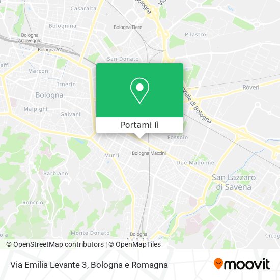 Mappa Via Emilia Levante 3