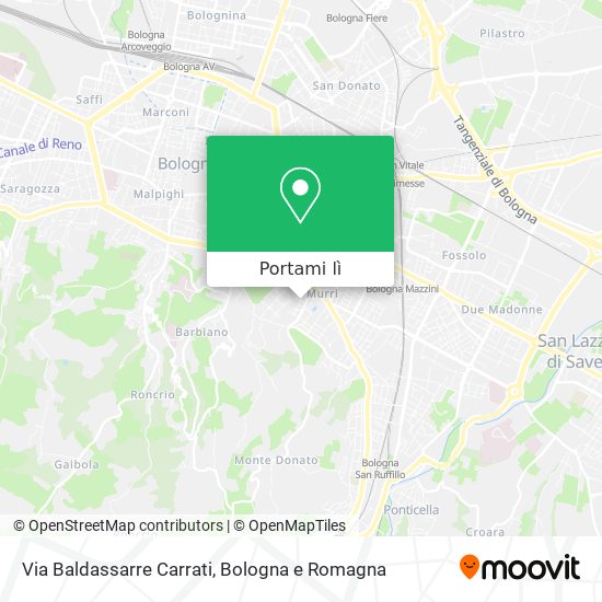 Mappa Via Baldassarre Carrati