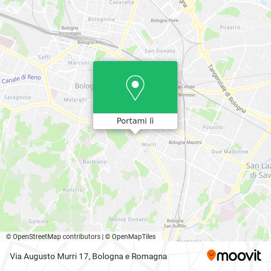 Mappa Via Augusto Murri 17