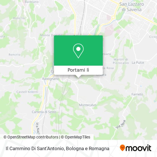Mappa Il Cammino Di Sant'Antonio