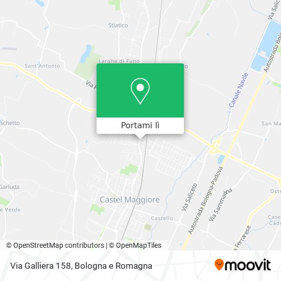 Mappa Via Galliera 158