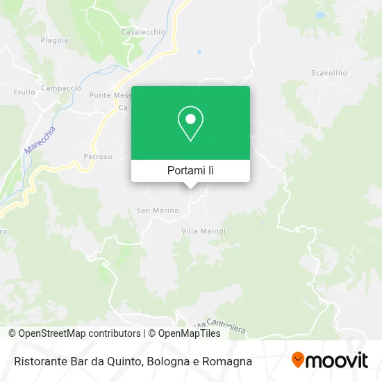 Mappa Ristorante Bar da Quinto