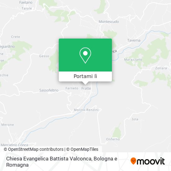 Mappa Chiesa Evangelica Battista Valconca