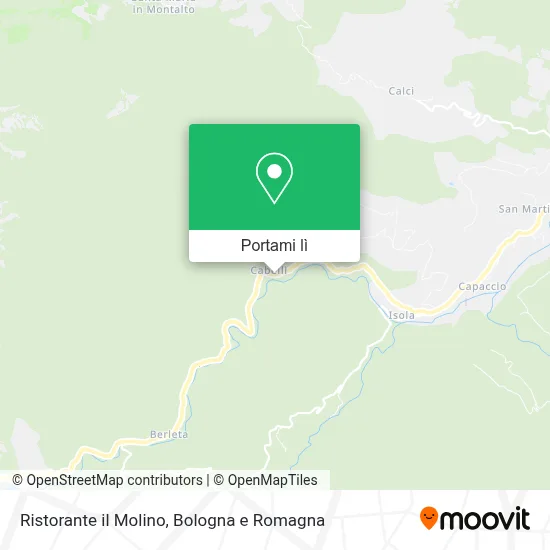 Mappa Ristorante il Molino