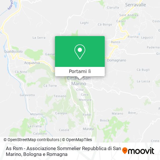 Mappa As Rsm - Associazione Sommelier Repubblica di San Marino