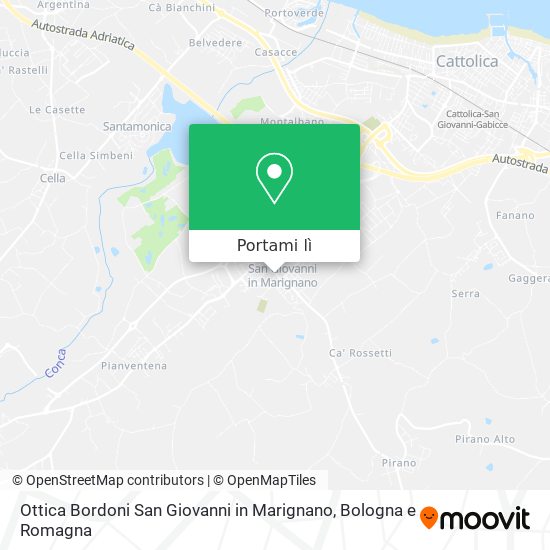 Mappa Ottica Bordoni San Giovanni in Marignano