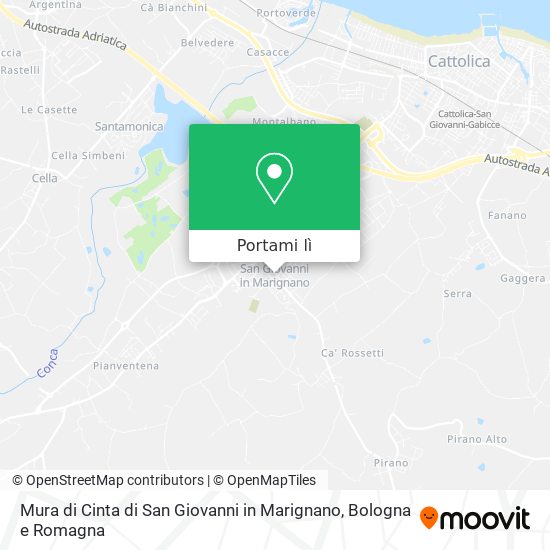 Mappa Mura di Cinta di San Giovanni in Marignano