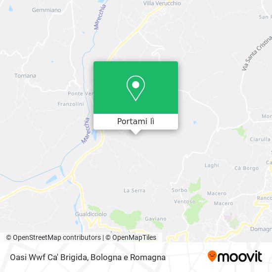Mappa Oasi Wwf Ca' Brigida